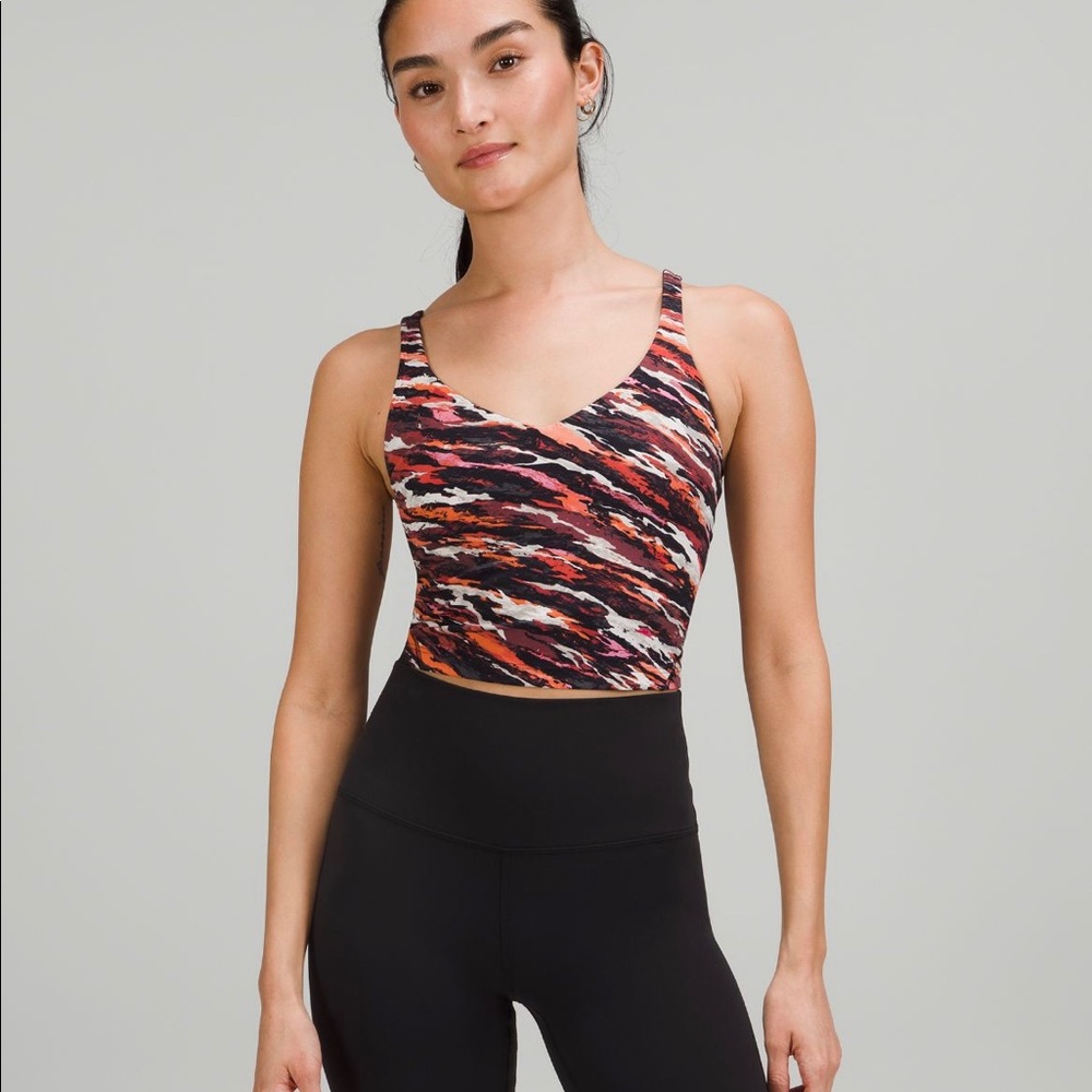 NWT Lululemon Align Tank *LUNAR NEW YEAR 2022* in Tiger Tide Smoky Red Multi
